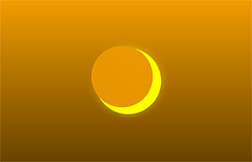 纯CSS3太阳光移动遮罩动画特效